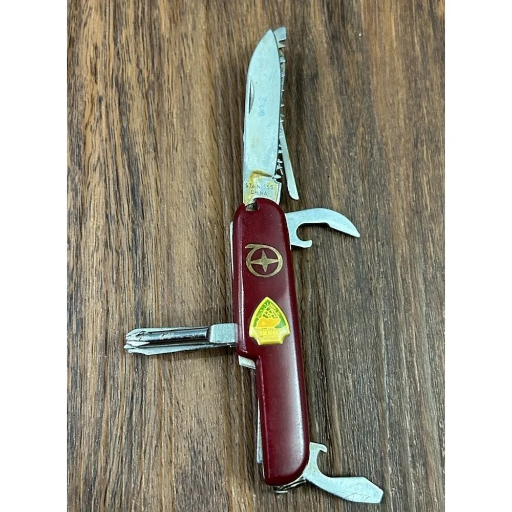 Vintage Diamond Superior Multi Purpose Army Knife North Carolina Tarheel‎ State